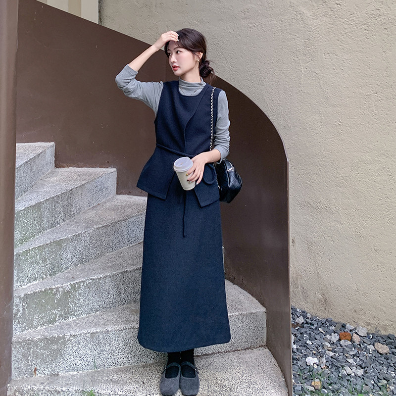 现货马甲+裙套装+打底三件套297-933-P175-K258,女装套装/套裙,艾艾淮淮