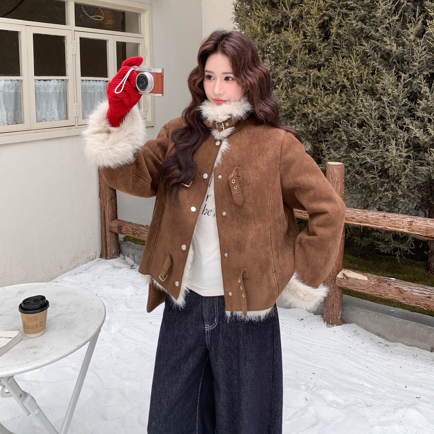 【新款】现货长毛皮毛一体外套297-1867-P195-K288,女装短外套,艾艾淮淮 【新款】现货长毛皮毛一体外套297-1867-P195-K288,女装短外套,艾艾淮淮