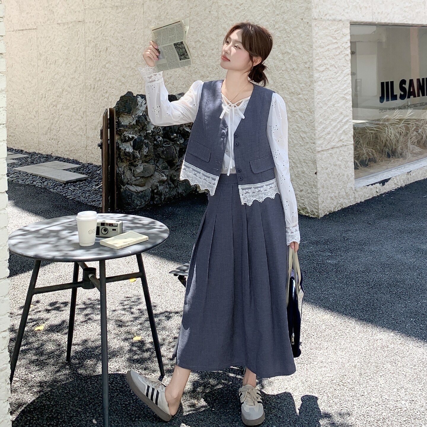 现货蕾丝拼接马甲+半身裙三件套297-1662-P175-K248,商品下架区,艾艾淮淮