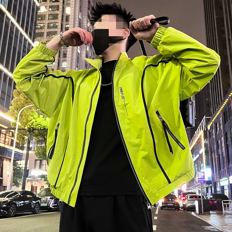 春秋款新款高级感夹克男款休闲潮