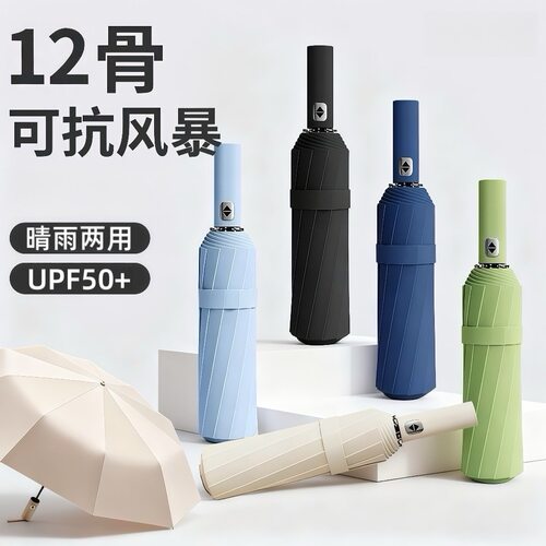 【肖恩专享飞恋雨伞】全自动双龙骨雨伞男女双人加大防晒晴雨伞