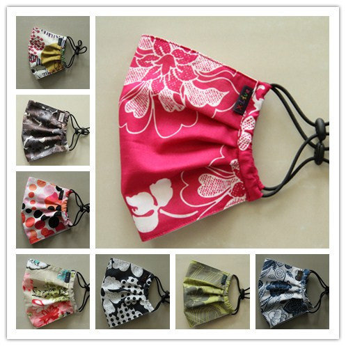 纯棉时尚口罩女秋冬薄款防晒全棉布印花透气个性潮韩版可水洗大号