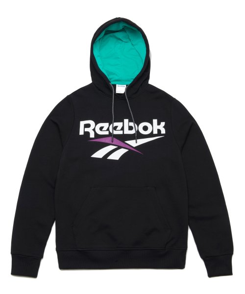 韩国代购REEBOK锐步CL V OTH长袖宽松运动连帽套头卫衣黑DX3832
