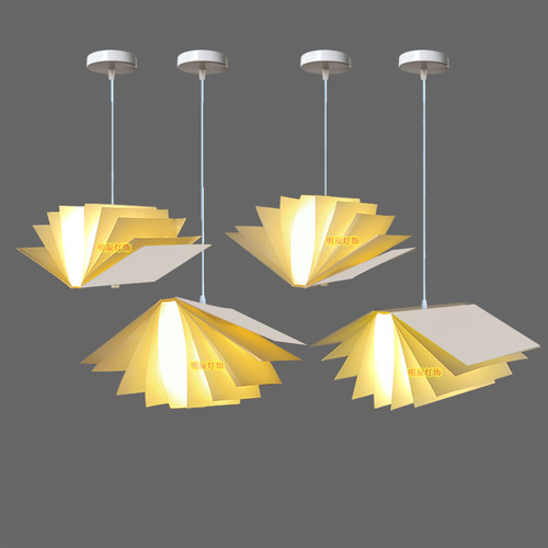 定做书型吊灯书店学校图书馆装饰