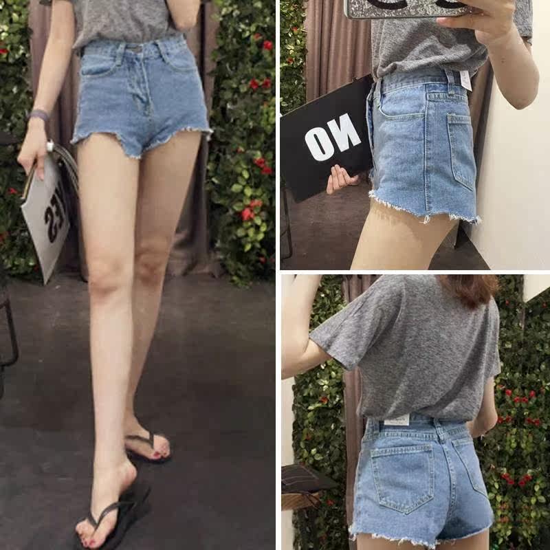 Small Height Women's wear Petite 150cm2017 Summer wear Significantly higher Small code XS trumpet Denim shorts Hot pants 5in the Women's clothing/Boutique , Jeans  category - from Buy2taobao.com to provide professional Taobao agent buy service