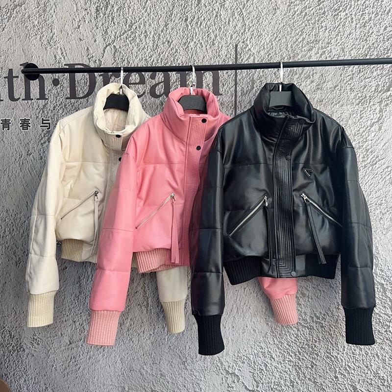 新款欧货2025冬季绵羊皮羽绒服