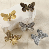 饰配件抽屉衣柜门把手纯铜橱柜门把手 轻奢装 创意个性 蝴蝶拉手法式