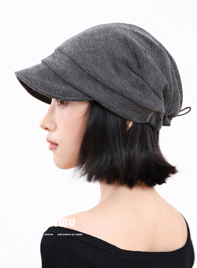 知雾双层加厚贝雷帽女显脸小