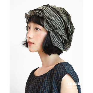 ZHIWU~春夏小众设计感套头帽女Y2K时髦搭配堆堆帽薄款针织帽子