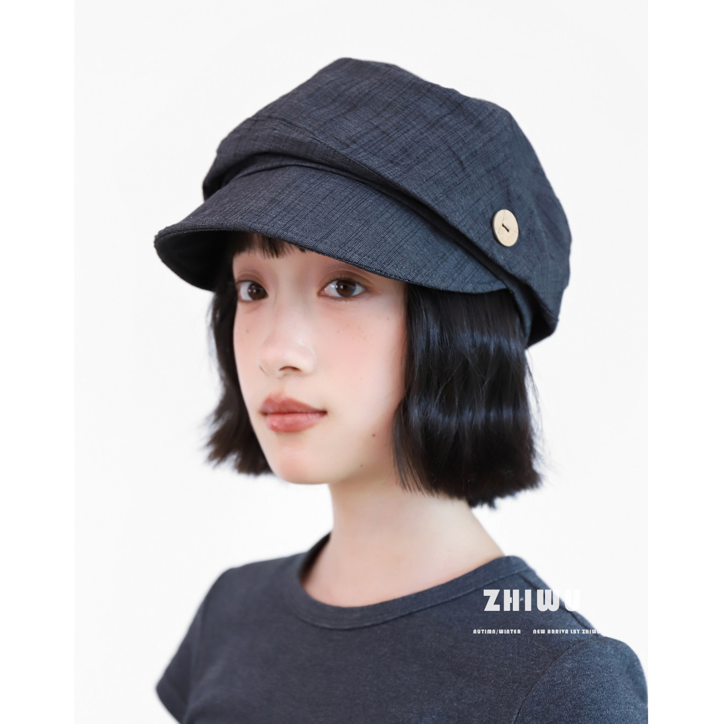 知雾春夏薄款贝雷帽女遮阳图片