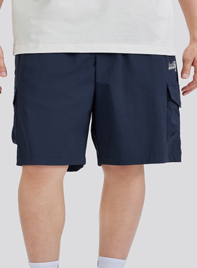 Skechers斯凯奇男装速干短裤新款宽松舒适防晒工装裤子L224M043