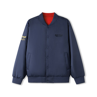 Skechers斯凯奇新年款男女同款秋冬季棉双面穿裥棉外套L126U024