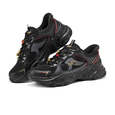 Skechers斯凯奇新年款男子新款时尚舒适缓震闪穿休闲老爹鞋802030