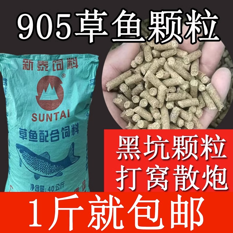 中山草鱼905草鱼鲤鱼青鱼饵料