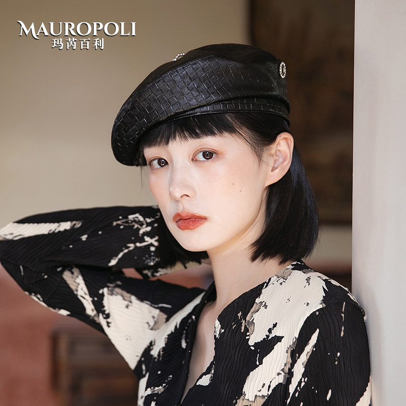 贝雷帽女秋冬韩版时尚复古画家帽