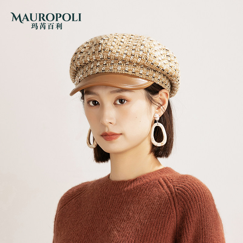 mauropoli鸭舌帽出游时尚女秋冬