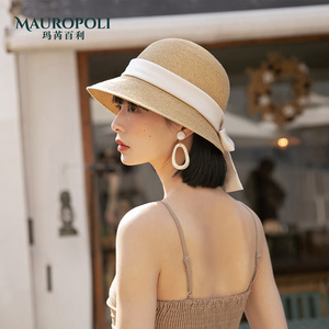 草帽女款夏天2026新款渔夫帽出游防晒休闲遮阳帽沙滩海边太阳帽子