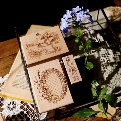 高清手账印章木质印章兔子家原创