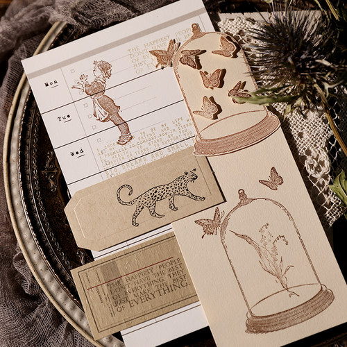 手账榉木制印章兔子家百搭