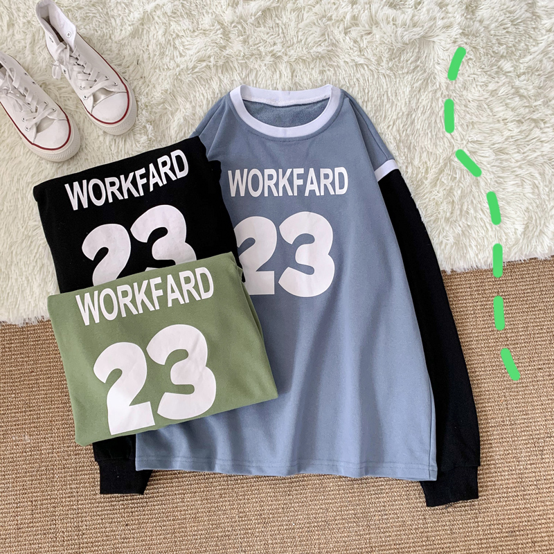 Ins Hong Kong Style Korean fashion loose casual two piece sweater men's round neck handsome top