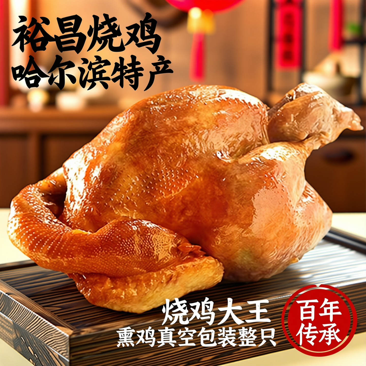 裕昌烧鸡哈尔滨特产烧鸡熏鸡