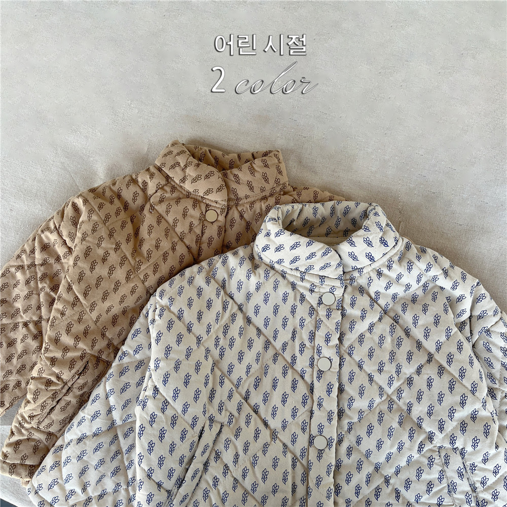 小麦穗-男女童夹棉大衣棉服外套