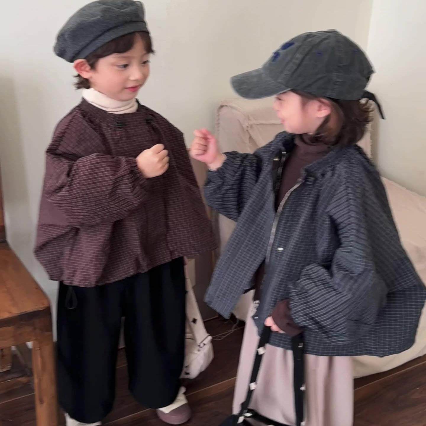 宝宝短款面包服夹克中大童格子外套男女2026儿童春秋季宽松上衣,童装/婴儿装/亲子装,普通外套,淘宝优惠券,粉丝福利购,淘宝优惠卷