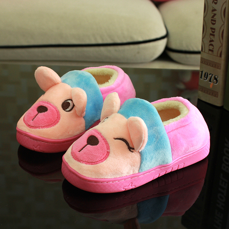Chaussons enfants en suède pour hiver - semelle tendon - Ref 1006247 Image 3