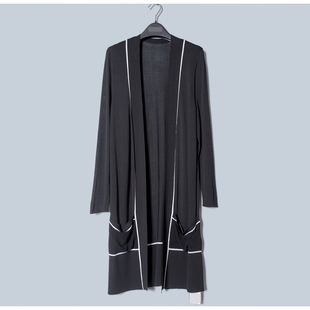3560简约粘纤锦纶薄针织开衫 折扣专柜正品 清仓安J奥高端女装 特价