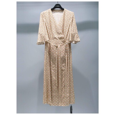 云山GS高端品牌专柜2889正品女装折扣桑蚕丝V领碎花修身连衣裙夏