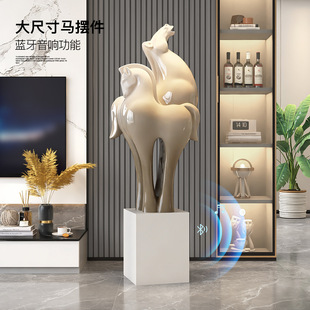 马到成功大型落地摆件公司开业乔迁礼品办公室酒店大堂雕塑装饰品