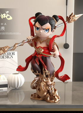 哪吒闹海摆件家居装饰手办