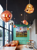 北欧吊灯后现代简约卧室餐厅吧台个性 创意艺术熔岩吊灯具