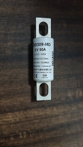 西安中熔熔断器RS309-MD-EV50A500VDC