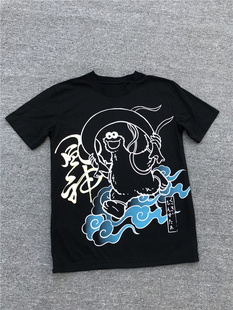 日单 芝ma街 雷神elmo 风神甜饼怪 短袖T恤