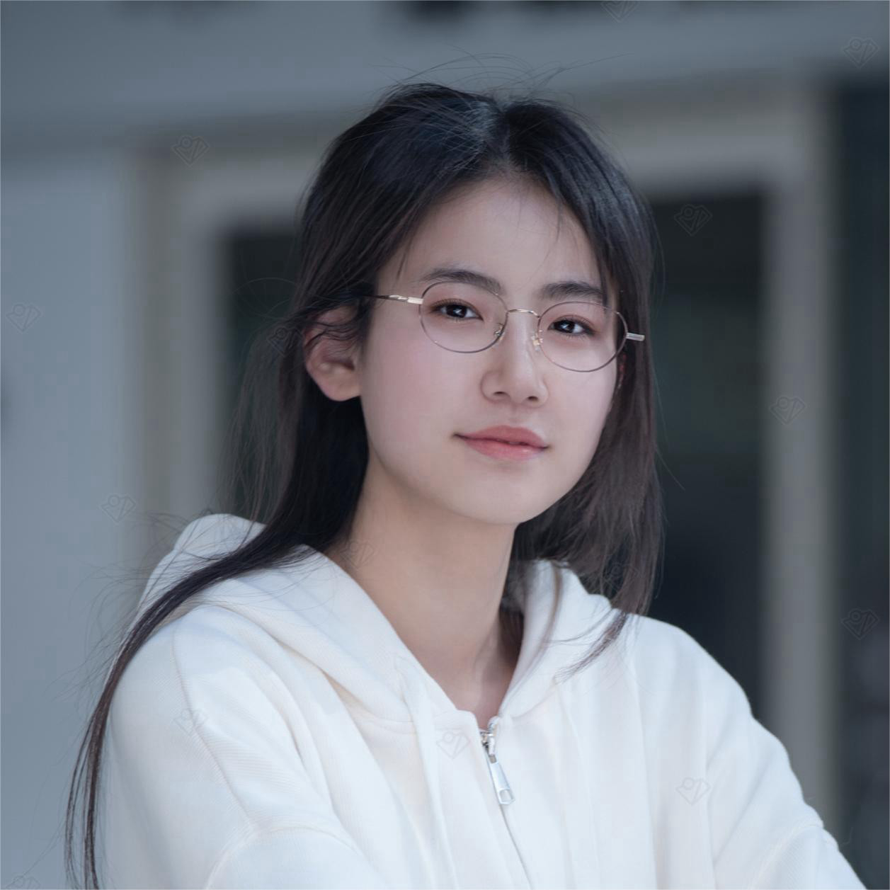 送镜片！宽边高度数显薄IP双色眼镜架5015女复古小框架纯钛眼镜框