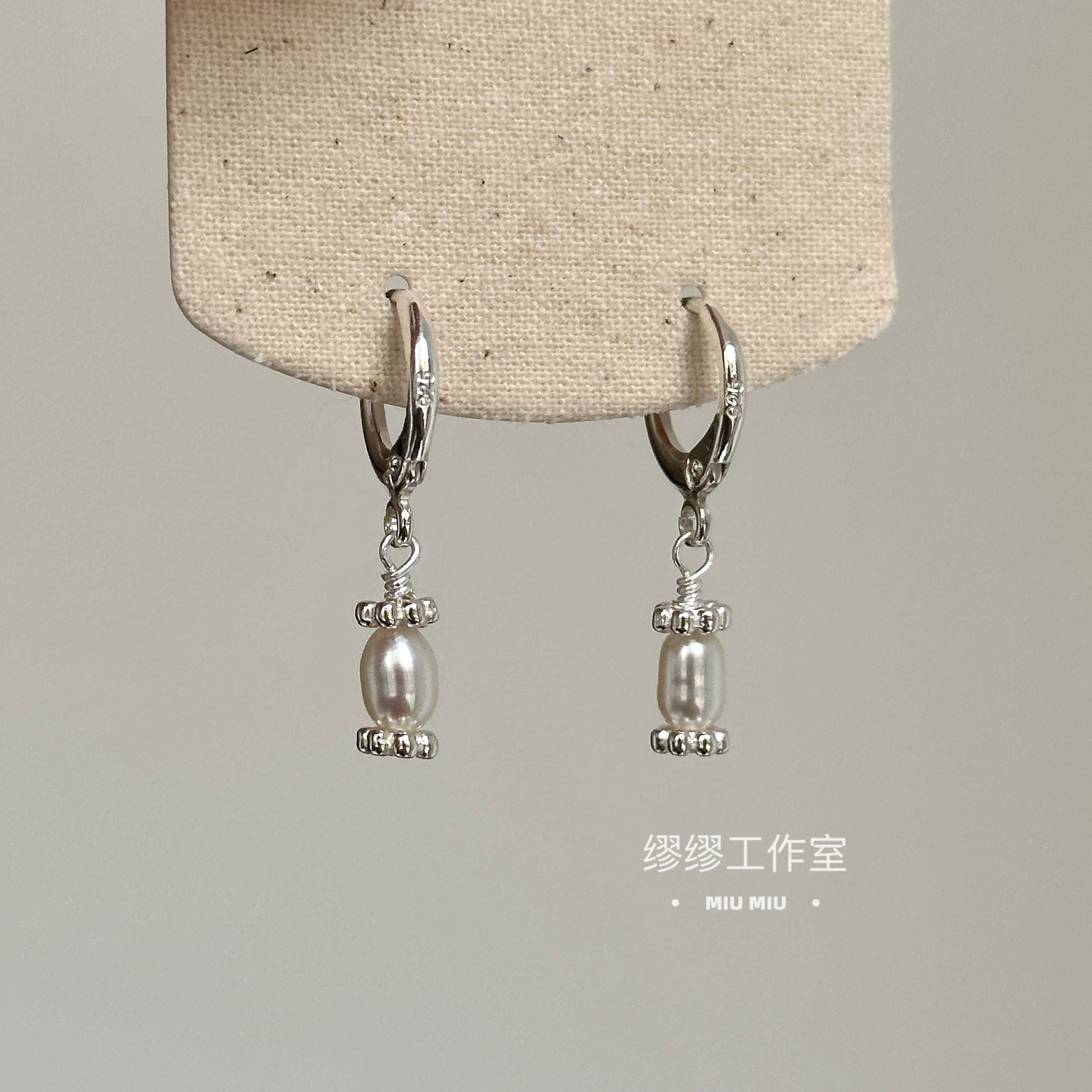 baby耳坠通体纯银小巧精致原耳环