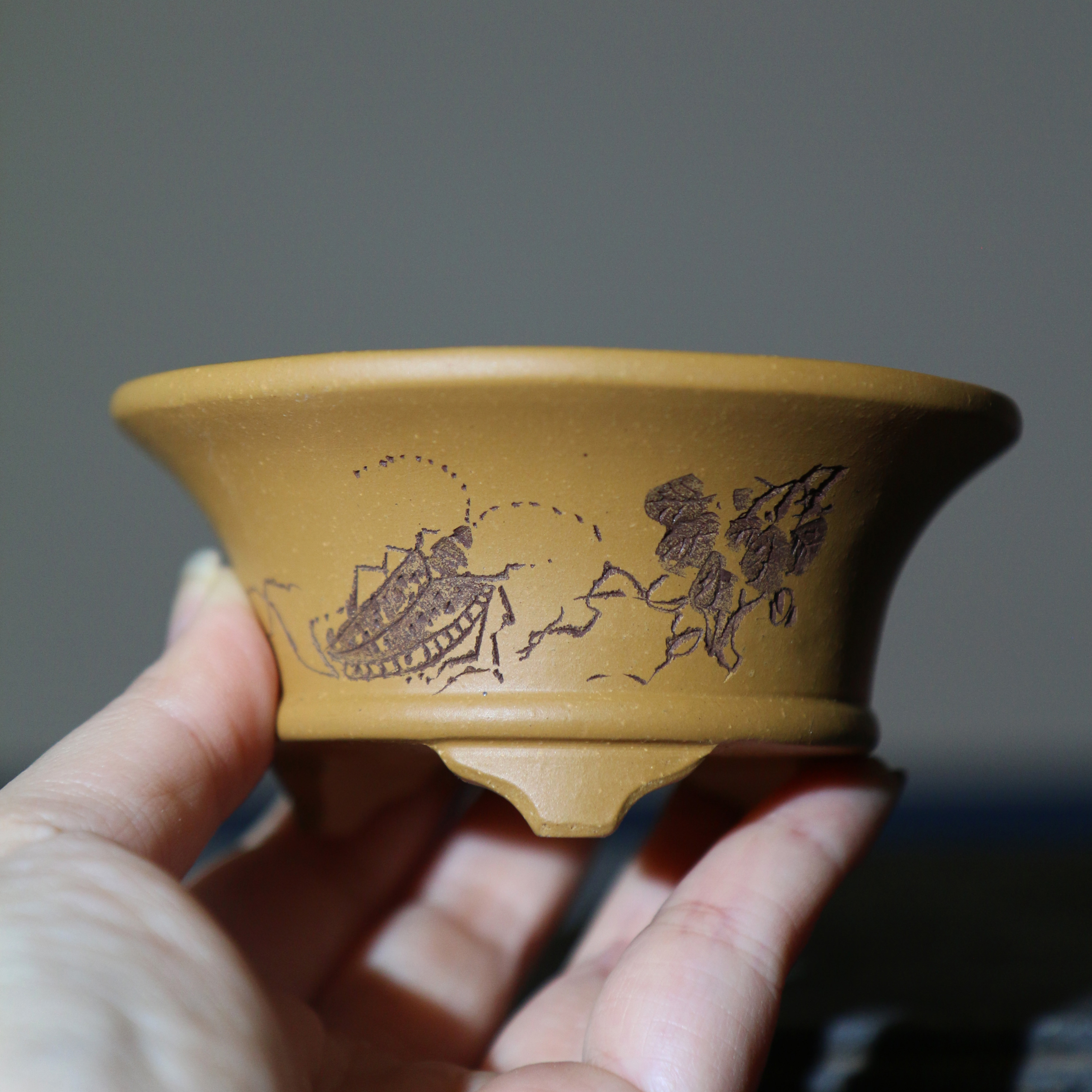 紫砂花盆盆景盆手工盆