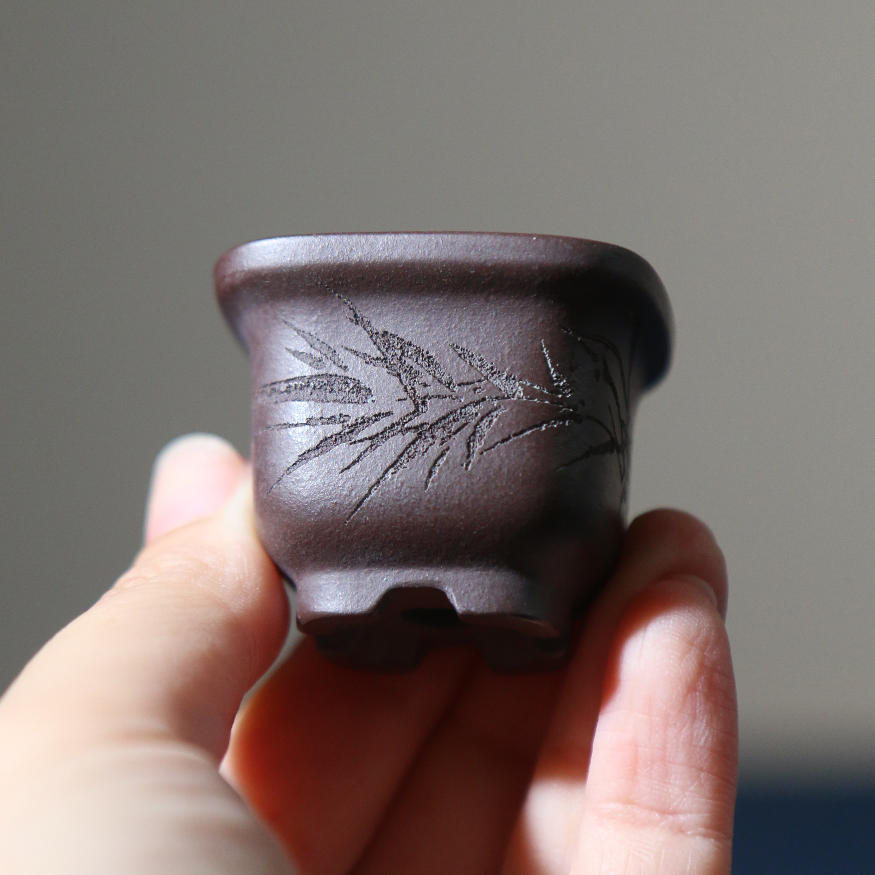 紫砂花盆微型盆景盆张可磊