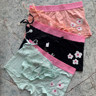 情侣内裤菊花蕾丝纯棉一男一女情感低腰可爱性感少女送男女友礼物