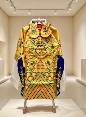 1.2米凸绣龙袍绣品佛像衣服佛袍保生大帝妈祖娘娘王母娘娘龙袍