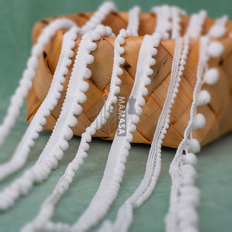 MAMASA尼龙小毛球花边辅料