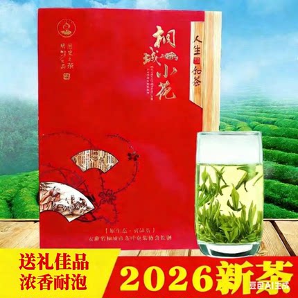 桐城小花2026新茶 高山雨前春绿茶茶叶500g春节送礼佳品礼盒装