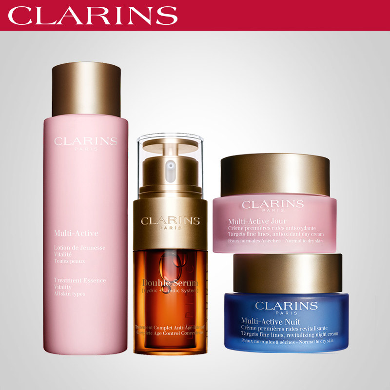 [法国娇韵诗官方旗舰店面部护理套装]【亲子节】娇韵诗双萃焕活青春四件套装月销量44件仅售2345元