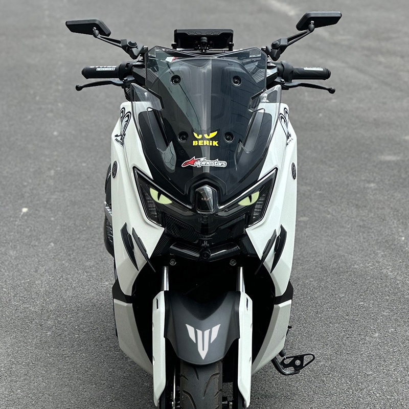 NMAX155车头定风翼改装眼睛贴纸