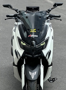 适用于雅马哈NMAX155车头定风翼装饰改装赞助商反光贴纸夜光眼睛