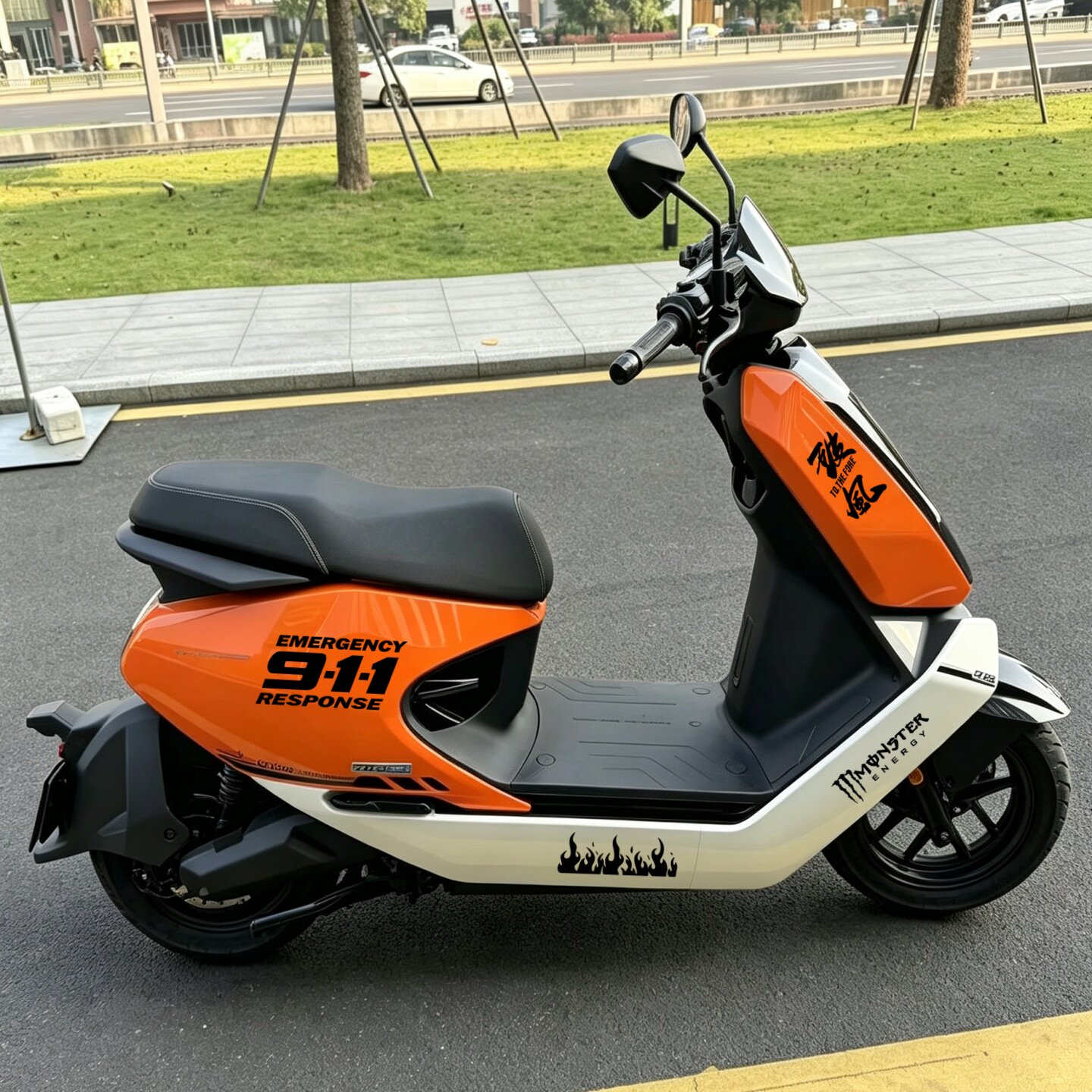 适用小牛Z02 Citi/Sport电动车贴纸高达机械911个性改装饰拉花贴