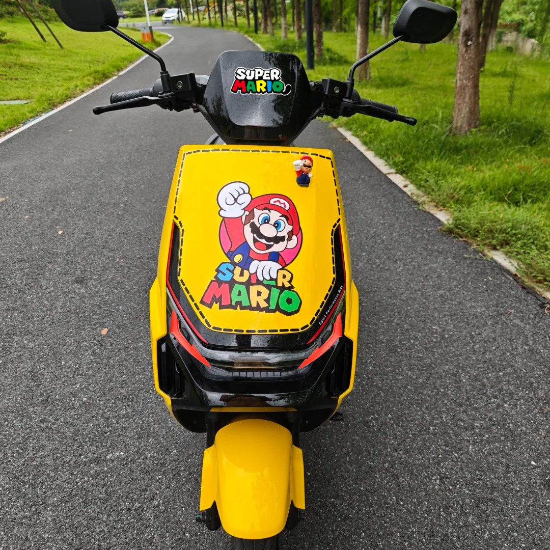 适用于雅迪T35马里奥电动车贴纸