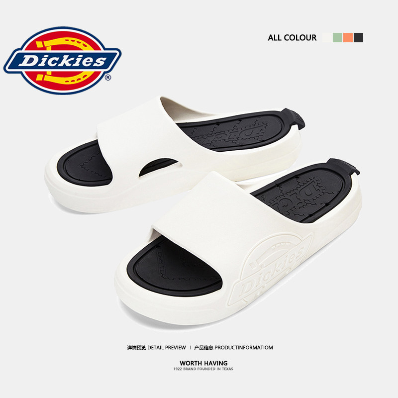 Dickies拖鞋男式外穿冬季秋冬男鞋防水凉拖沙滩鞋男款一字拖男潮