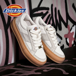 Dickies小白鞋男款2026新款男鞋春季透气网面休闲德训鞋子男板鞋